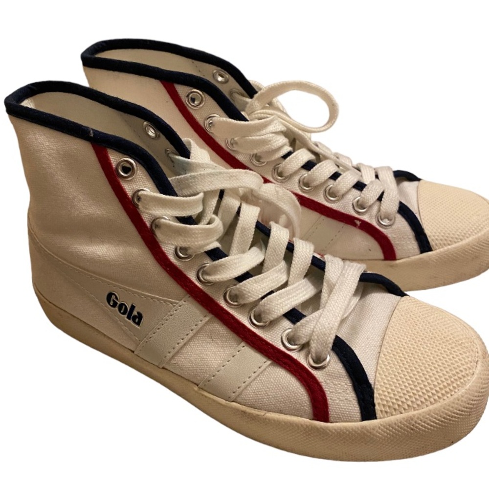 Last Call! Gola coaster smash high canvas woman’s comfortable sneakers size 5